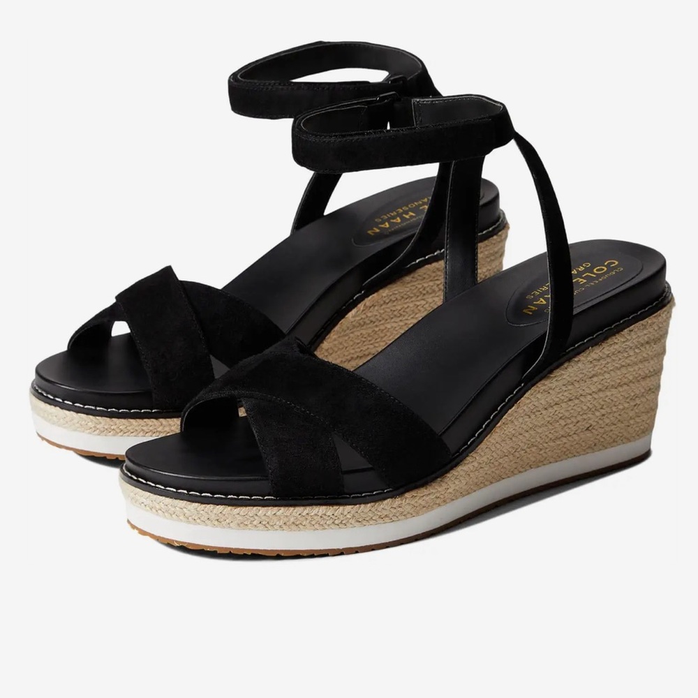 NWT Cole Haan Cloudfeel Espadrille Wedge Sandal